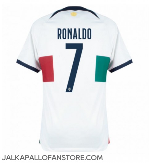 Portugali Cristiano Ronaldo #7 Vieraspaita MM-kisat 2022 Lyhythihainen